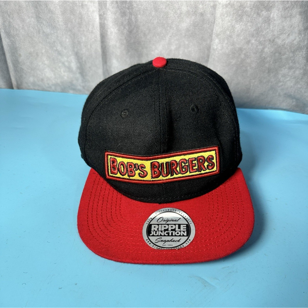 BOBS BURGERS Black And Red Adjustable Hat